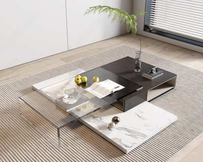 现代茶几3D模型下载